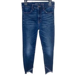 American Eagle super hi-rise jeggings crop jeans